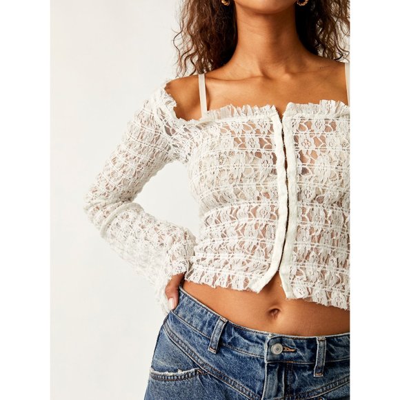 FREE PEOPLE Madison Top / White - Picture 6 of 9